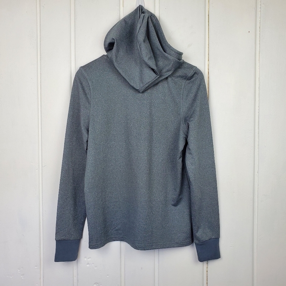 Bebe Sport Get Fit Gray Draw String Hoodie 3D Puffy Lettering Women's Small - Picture 9 of 11